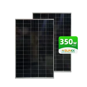 350 Vt monokristall quyosh paneli (PERC Half-Cell)