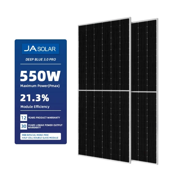 Солнечная Панель JA Solar P-type PERC MONO 550W — Идеальный Выбор для Высокой Эффективности и Надежности